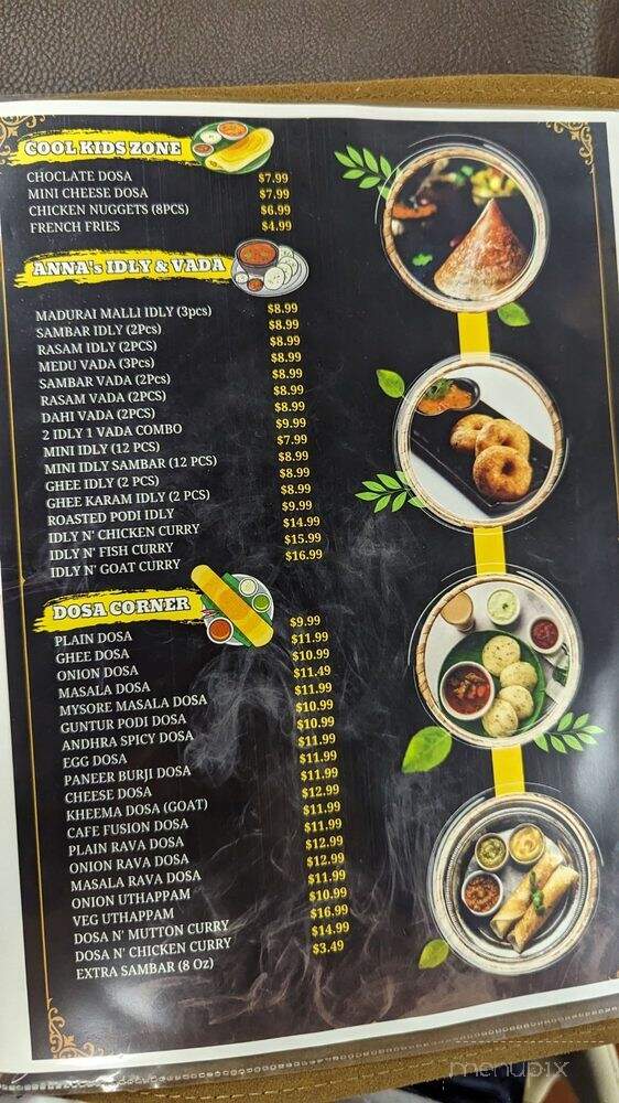 Cafe India - Memphis, TN menu_pic