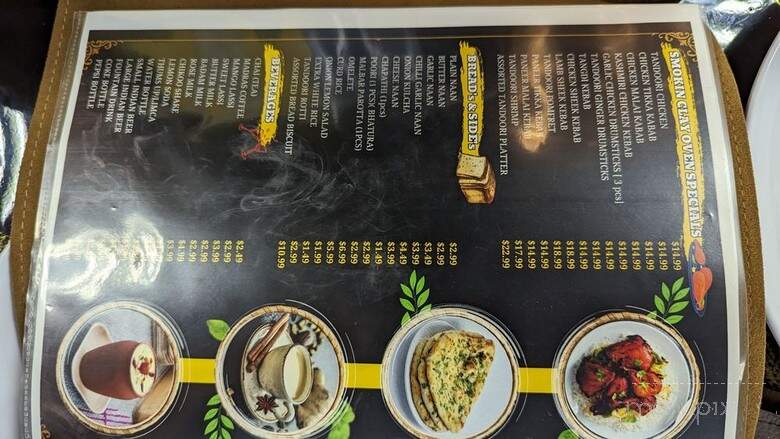 Cafe India - Memphis, TN menu_pic