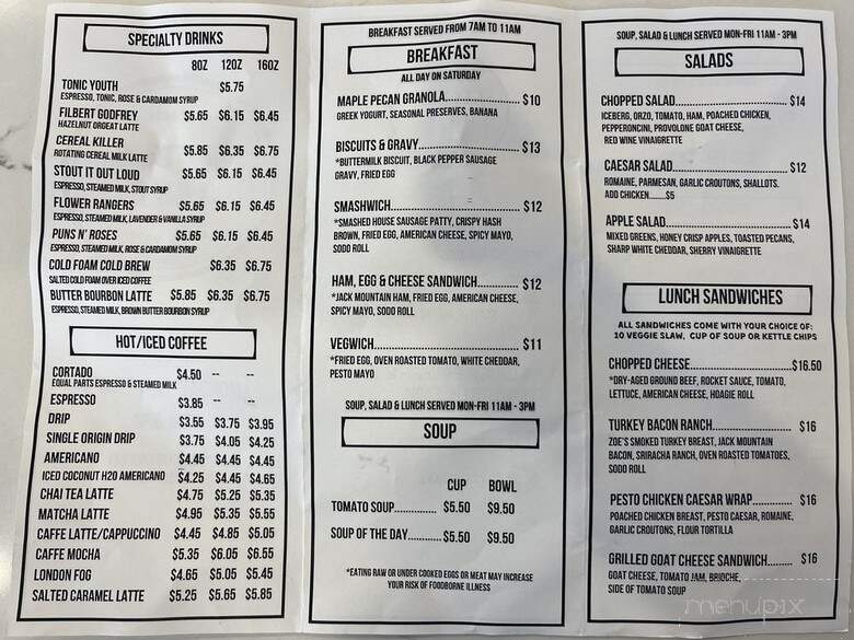 Little Jaye - Seattle, WA menu_pic