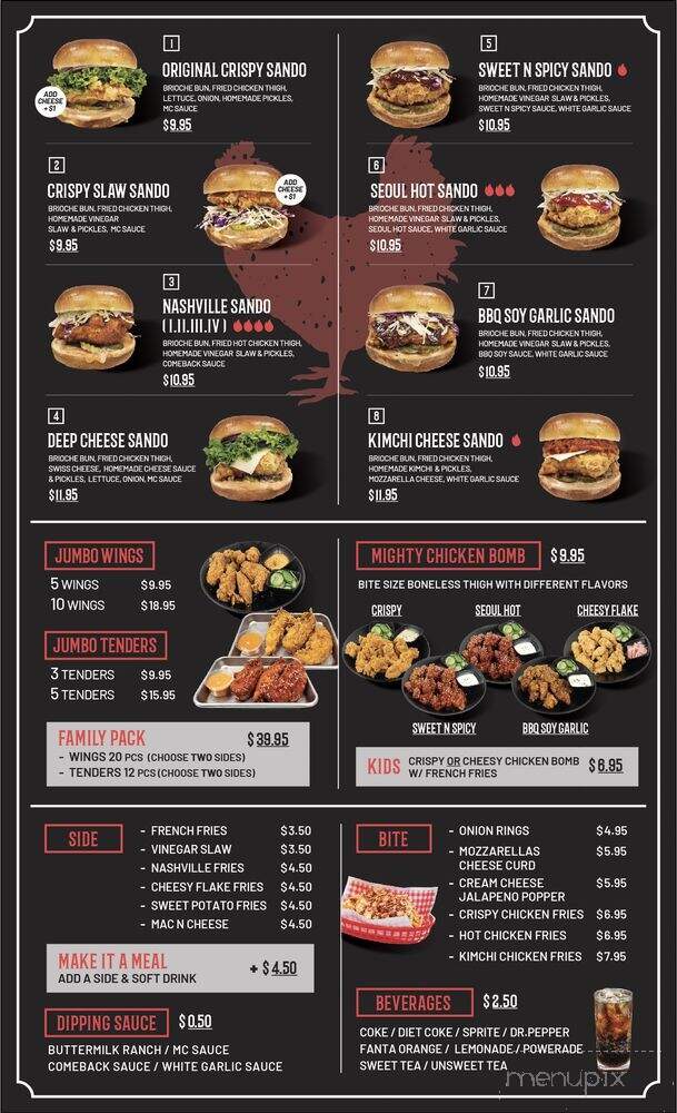 Mighty Chick Sando - Bedford, TX menu_pic