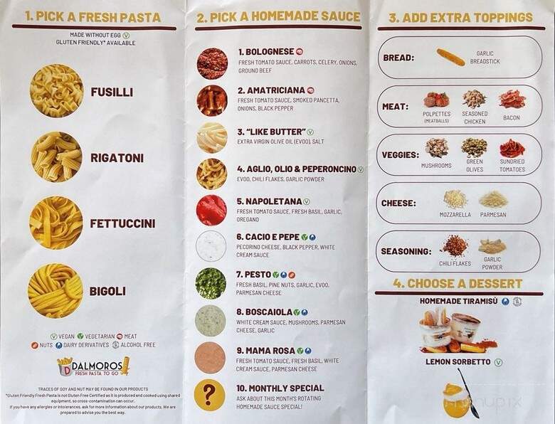 DalMoros Fresh Pasta To Go - Delray Beach, FL menu_pic
