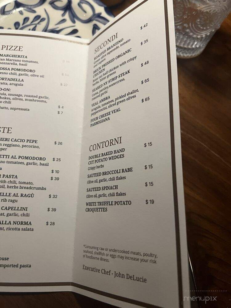 Ambra West Village - New York, NY menu_pic