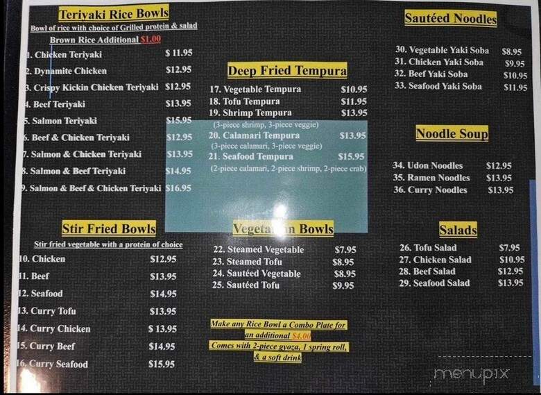True Teriyaki - Sanger, CA menu_pic