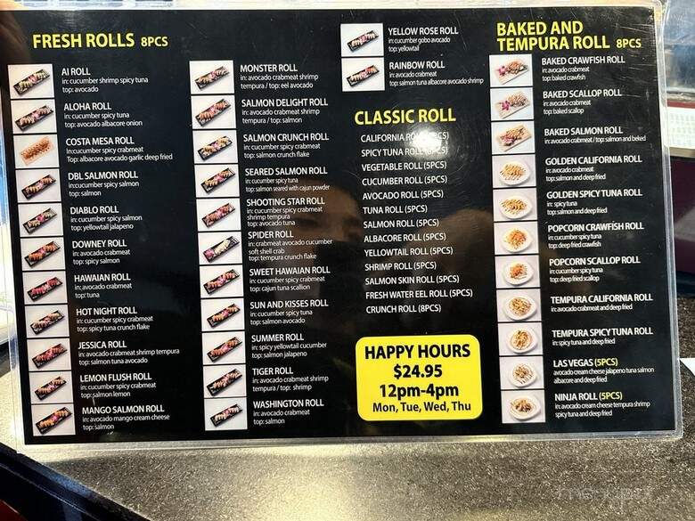 Koyi Sushi - Costa Mesa, CA menu_pic