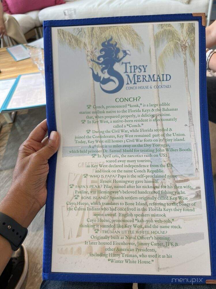 Tipsy Mermaid - Zionsville, IN menu_pic