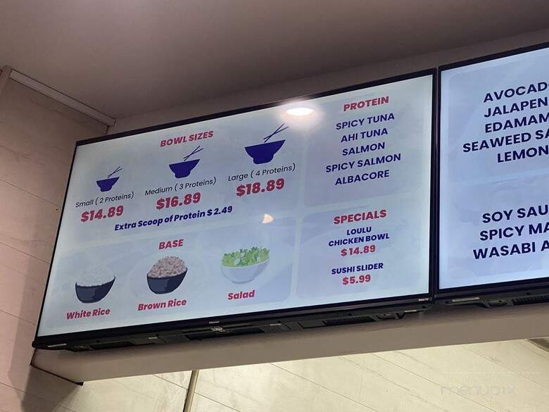 Poke Loulu - Burbank, CA menu_pic