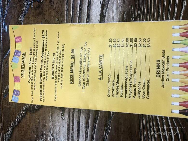 Casa Mexicana - Brevard, NC menu_pic