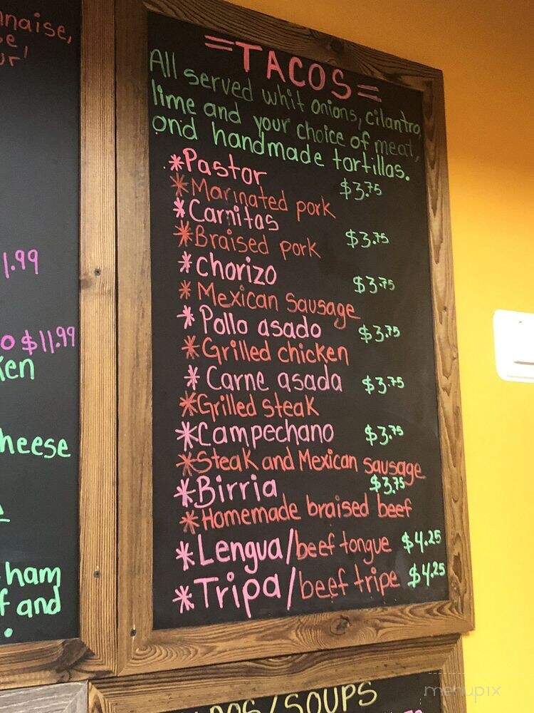 Casa Mexicana - Brevard, NC menu_pic