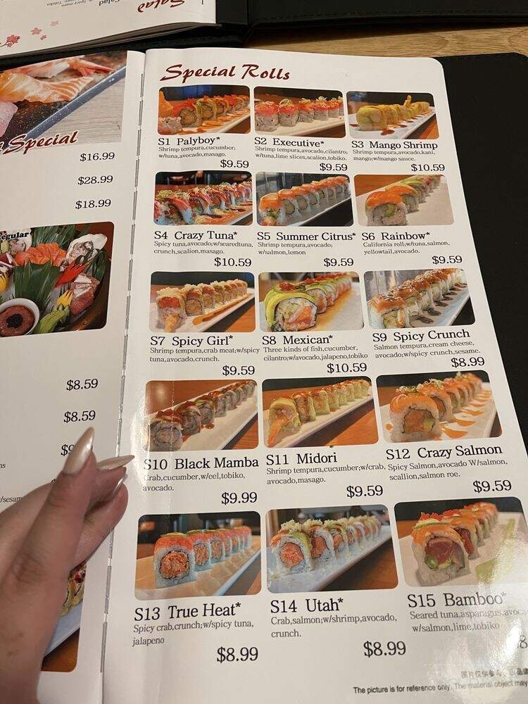 Tokyo Tower Japanese Sushi - Salt Lake City, UT menu_pic