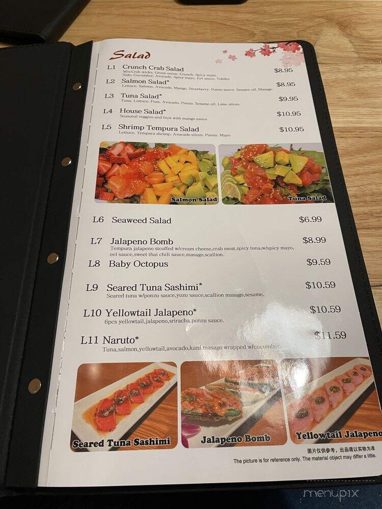 Tokyo Tower Japanese Sushi - Salt Lake City, UT menu_pic