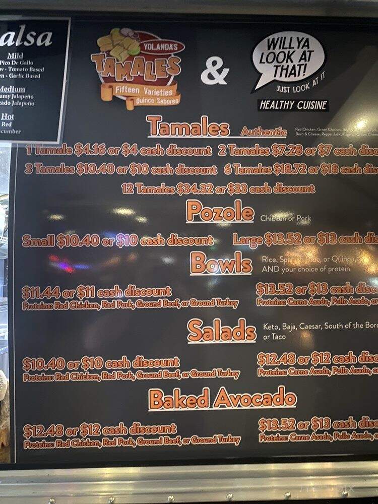 Yolanda's Tamales - Salem, OR menu_pic