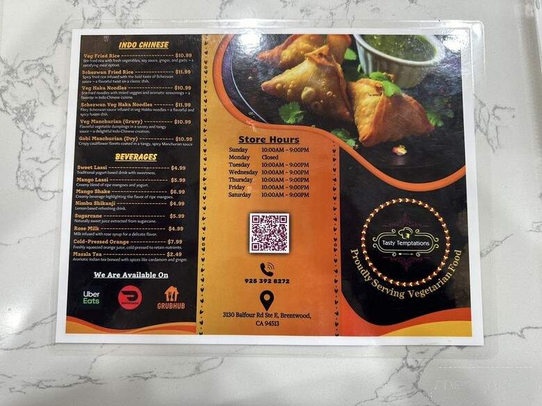The Tasty Temptations - Brentwood, CA menu_pic