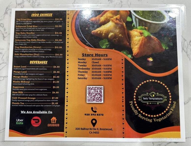 The Tasty Temptations - Brentwood, CA menu_pic