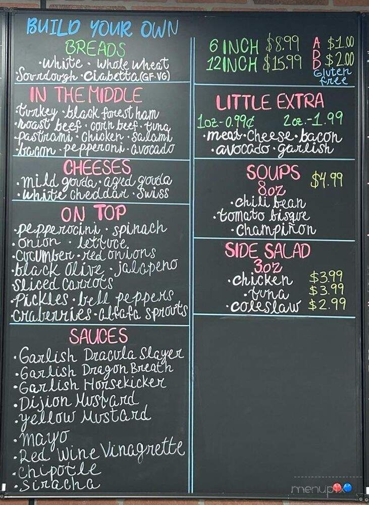 Garlishious Deli - Fresno, CA menu_pic