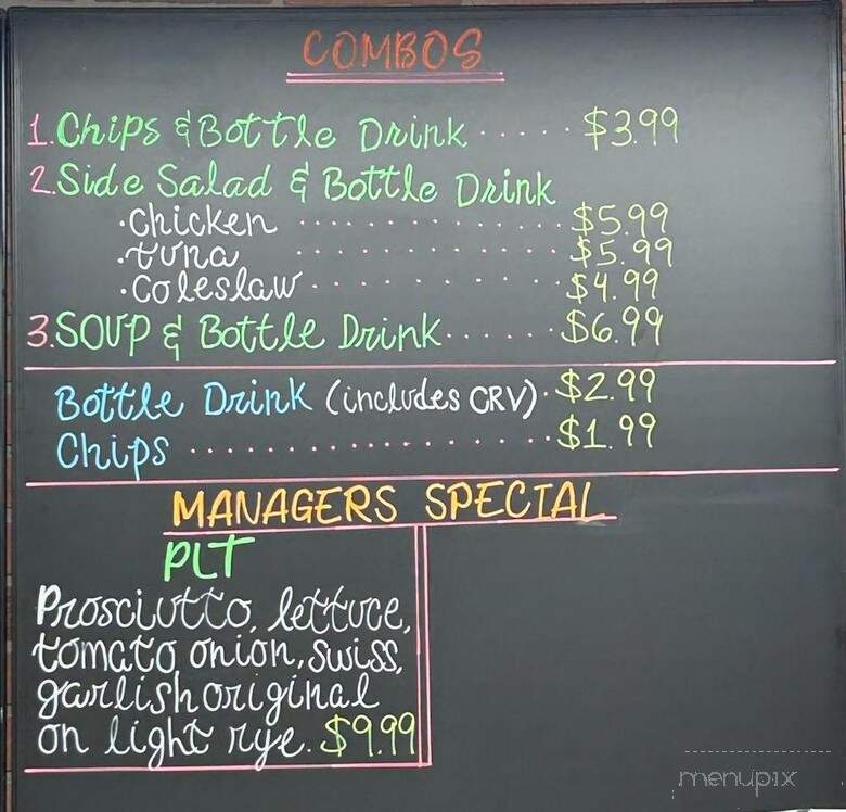 Garlishious Deli - Fresno, CA menu_pic