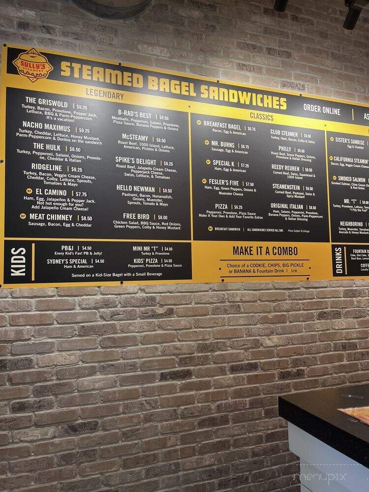 Sully's Steamers - Columbia, SC menu_pic