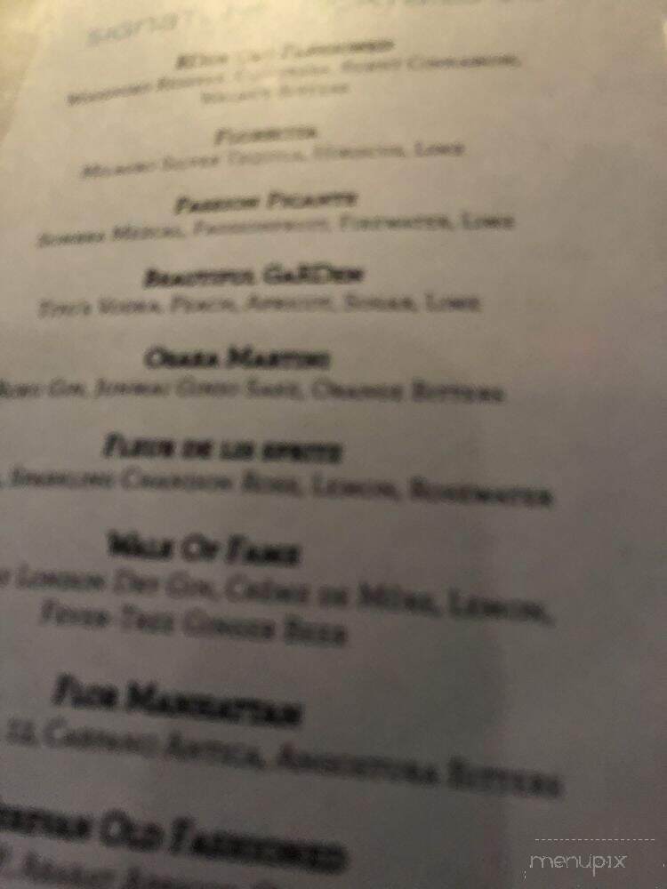 RDEN Bar & Restaurant - Los Angeles, CA menu_pic