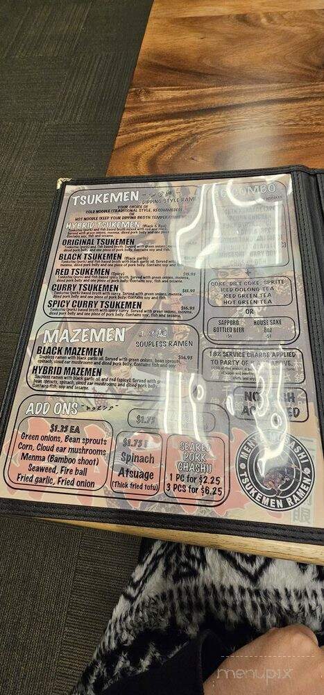 Menya Musashi Tsukemen & Ramen - Federal Way, WA menu_pic