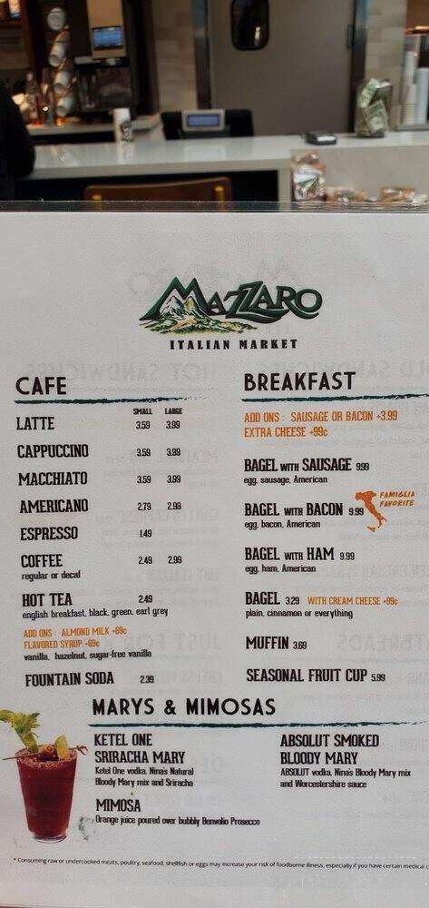 Mazzaro Italian Market - Clearwater, FL menu_pic