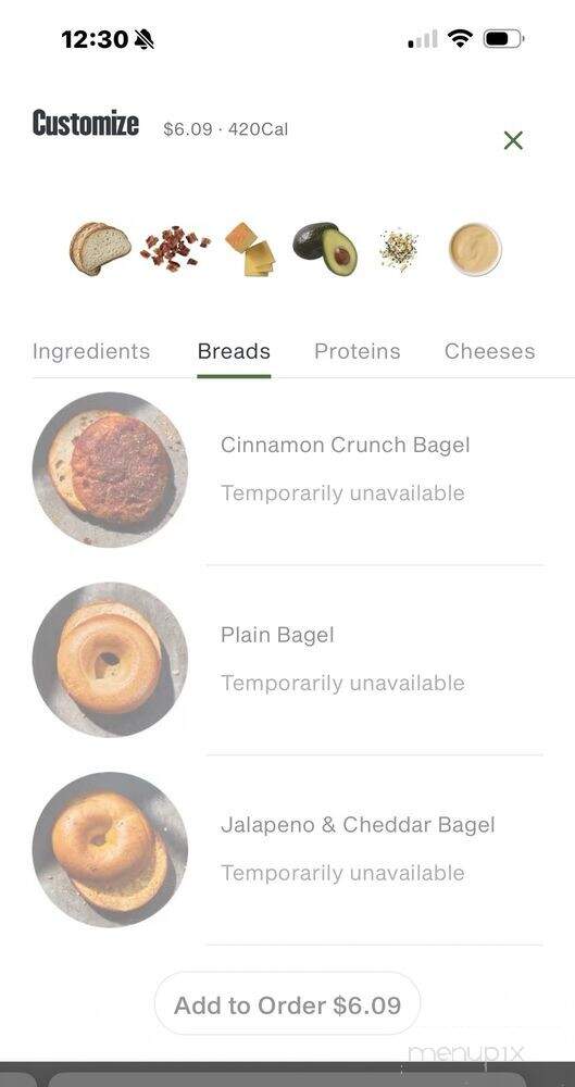 Panera Bread - Reno, NV menu_pic