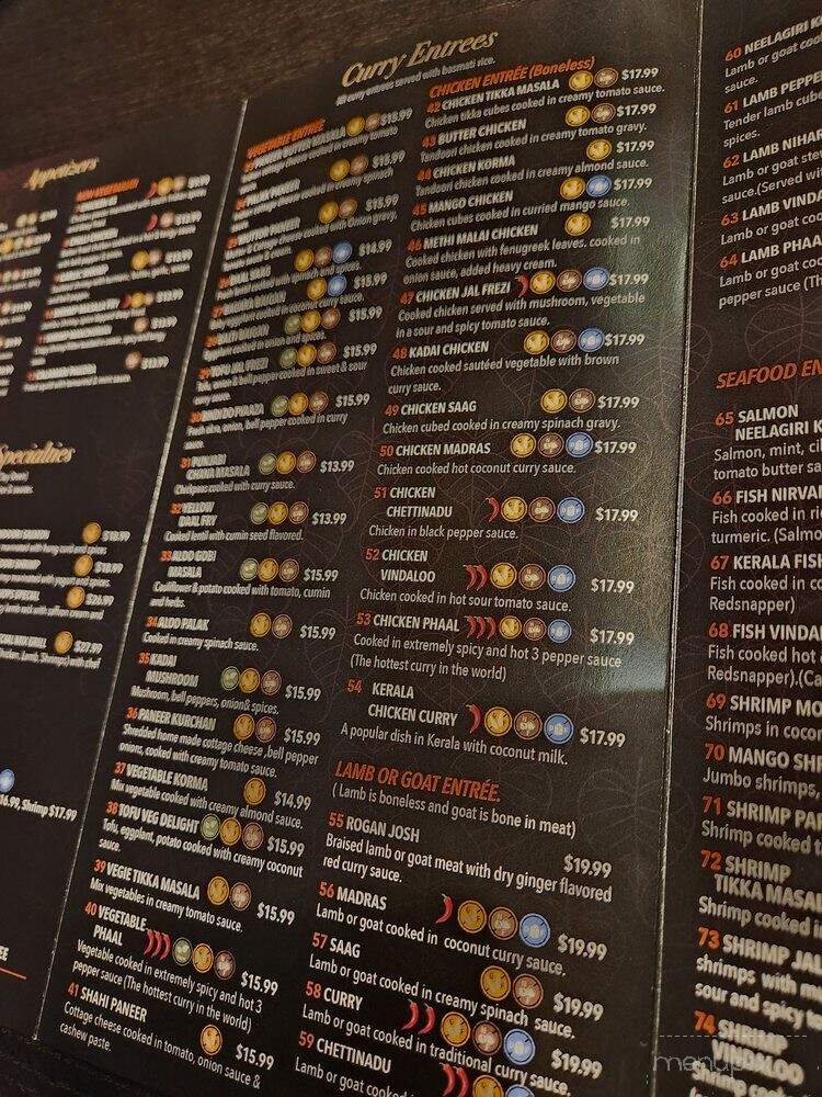 Curries Authentic Indian Cuisine - Clearwater, FL menu_pic