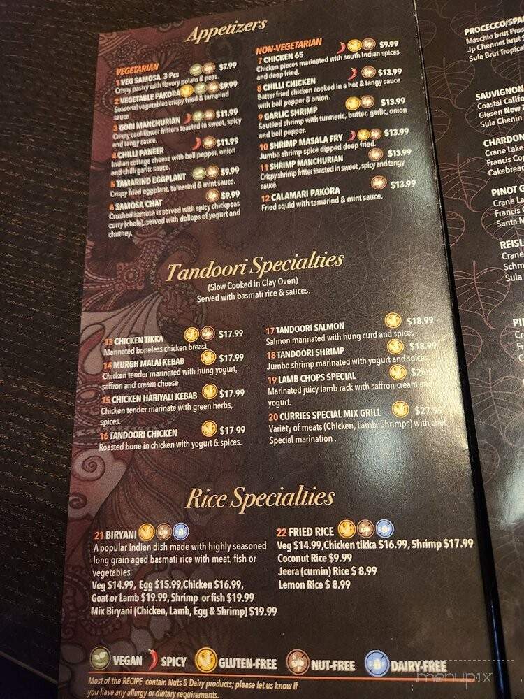 Curries Authentic Indian Cuisine - Clearwater, FL menu_pic