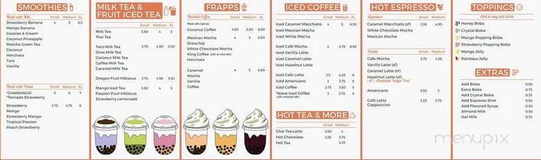 Cafe Nieve - Buena Park, CA menu_pic
