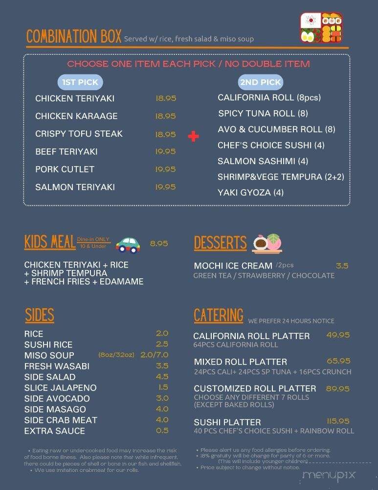 Little Ferry Sushi - Lake Forest, CA menu_pic