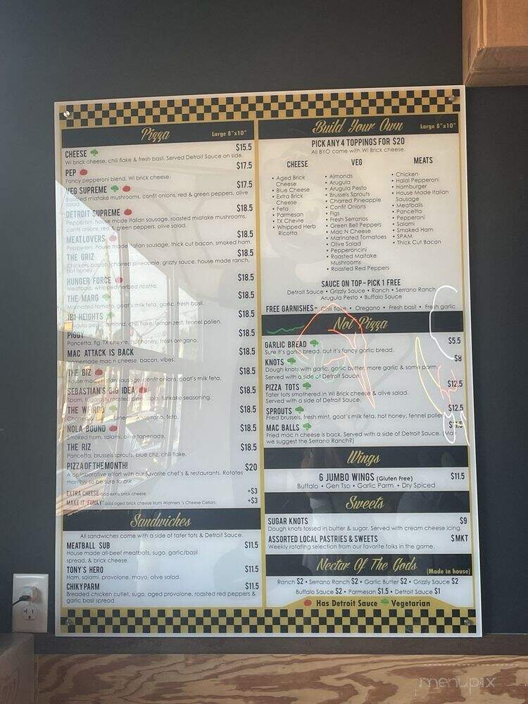 Gold Tooth Tony's Detroit Pizza - Houston, TX menu_pic