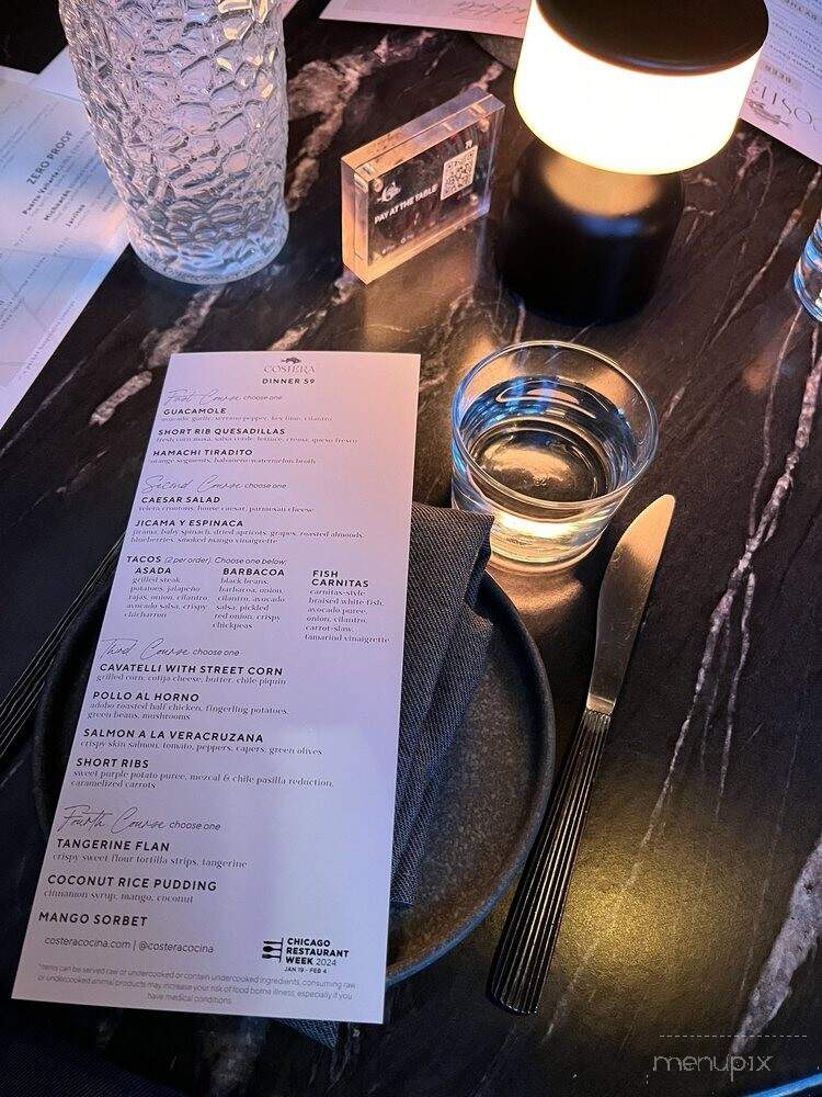 Costera Cocina Tulum - Chicago, IL menu_pic