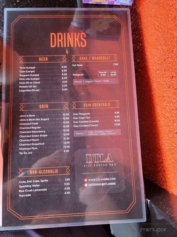 DTLA Ayce KBBQ - Los Angeles, CA menu_pic