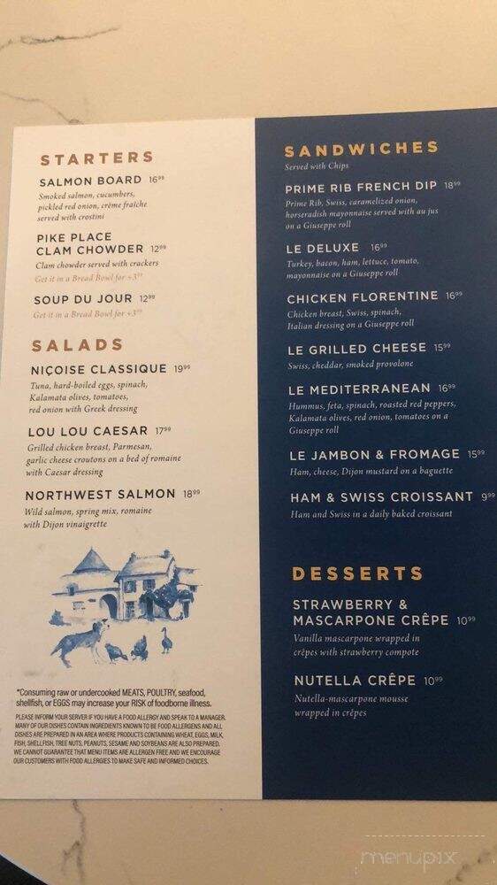 LouLou Market and Bar - Seattle, WA menu_pic