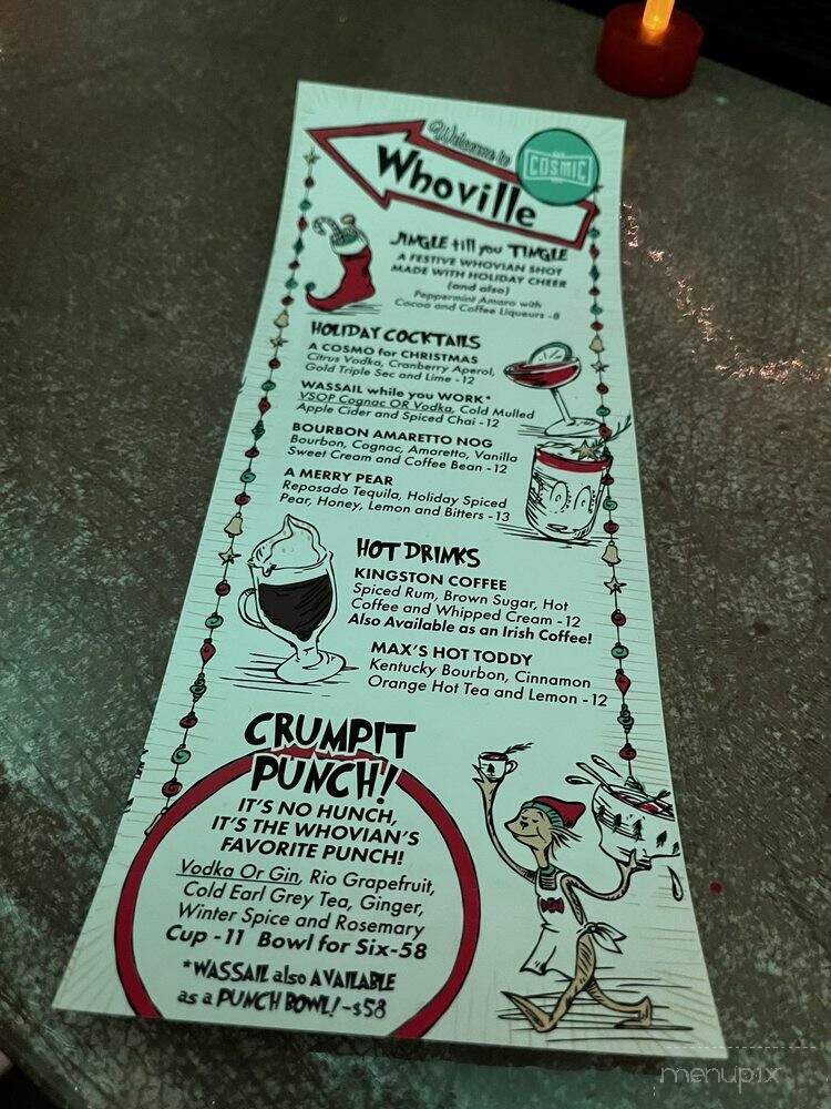 Cosmic Saltillo - Austin, TX menu_pic