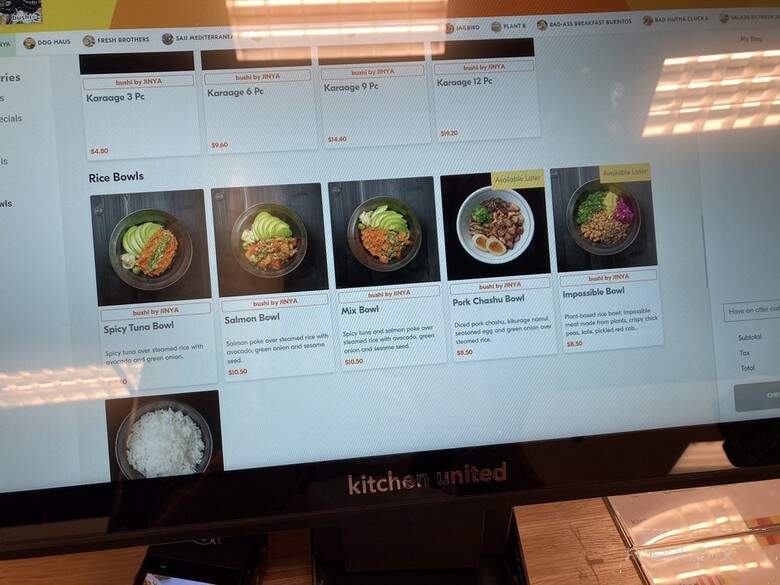 Kitchen United MIX - Los Angeles, CA menu_pic