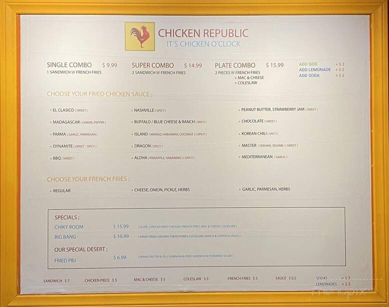 Chicken Republic - Los Angeles, CA menu_pic