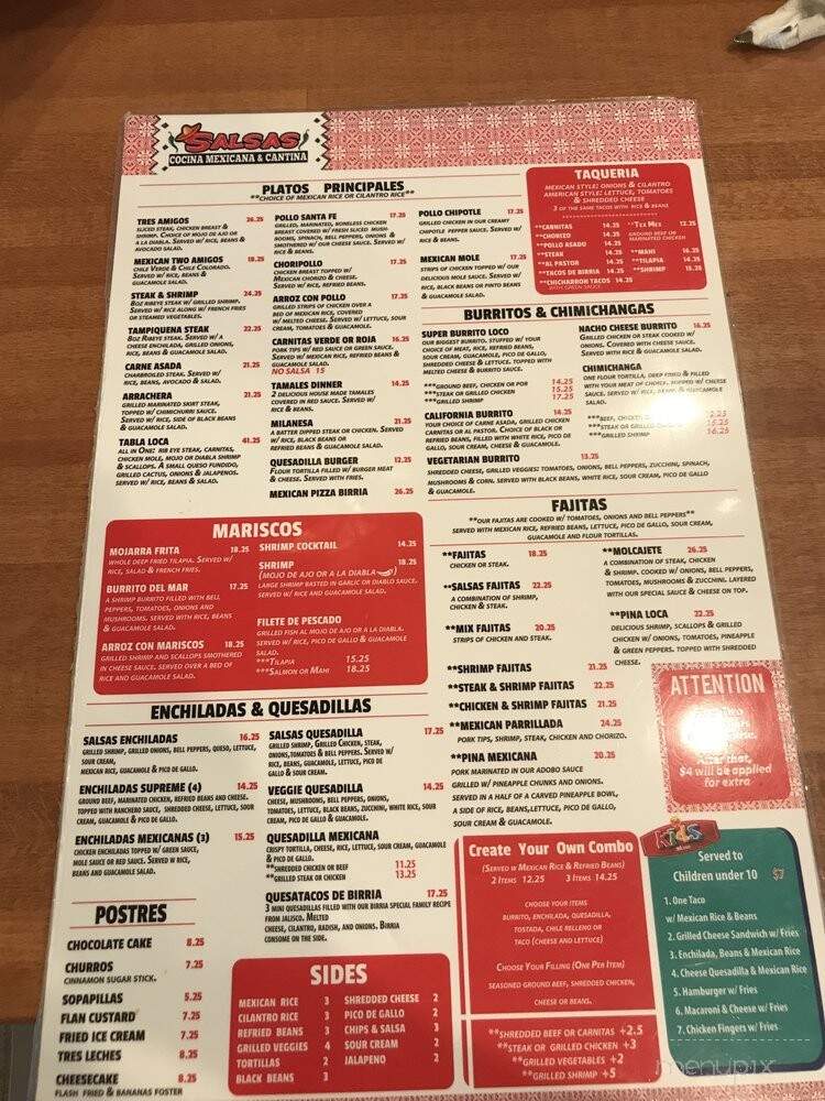 Salsas Cocina Mexicana & Cantina - Melbourne, FL menu_pic