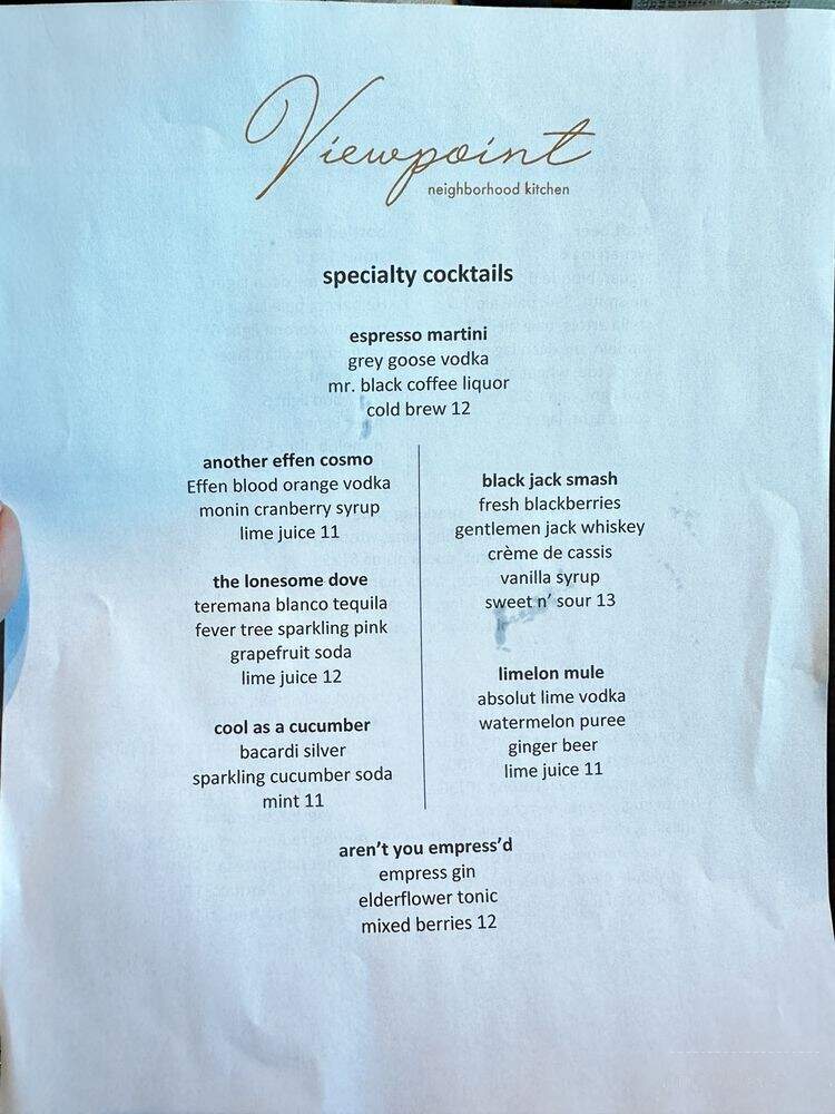 Viewpoint Neighborhood Kitchen - El Cajon, CA menu_pic