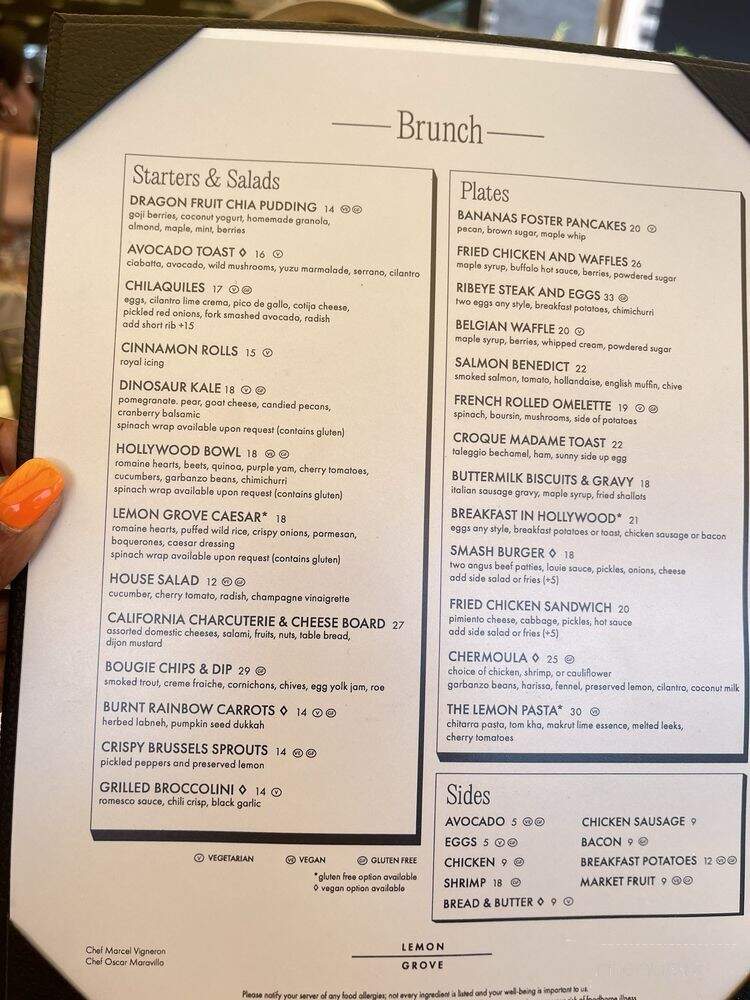 Lemon Grove - Los Angeles, CA menu_pic