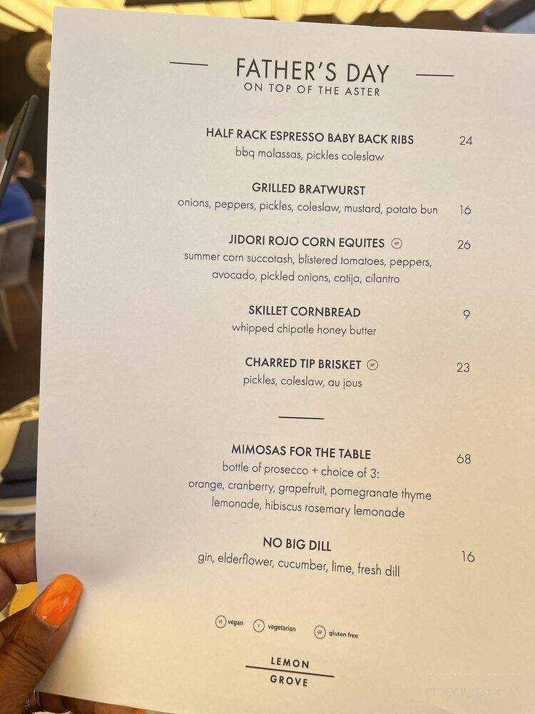 Lemon Grove - Los Angeles, CA menu_pic