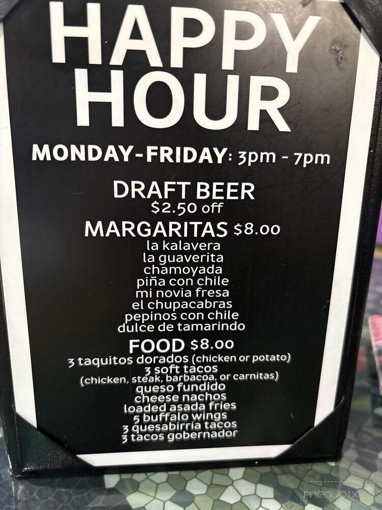 Kalaveras - Covina, CA menu_pic
