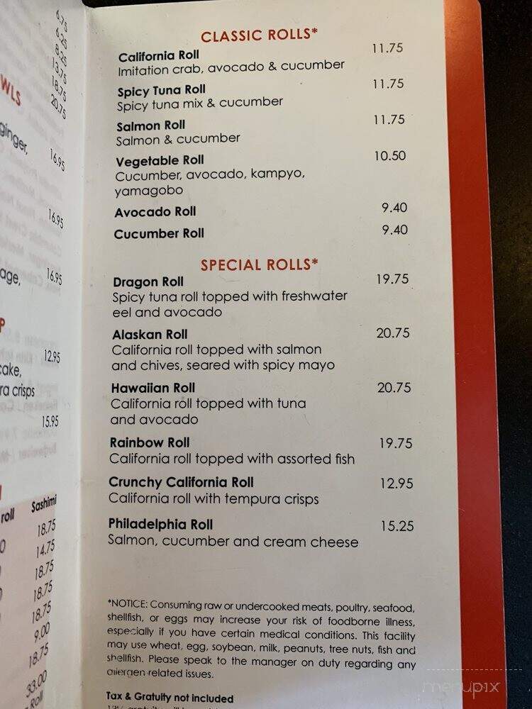 Chaya - Los Angeles, CA menu_pic
