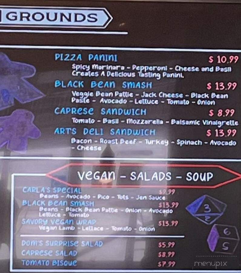 Game N Grounds - Chartsworth, CA menu_pic