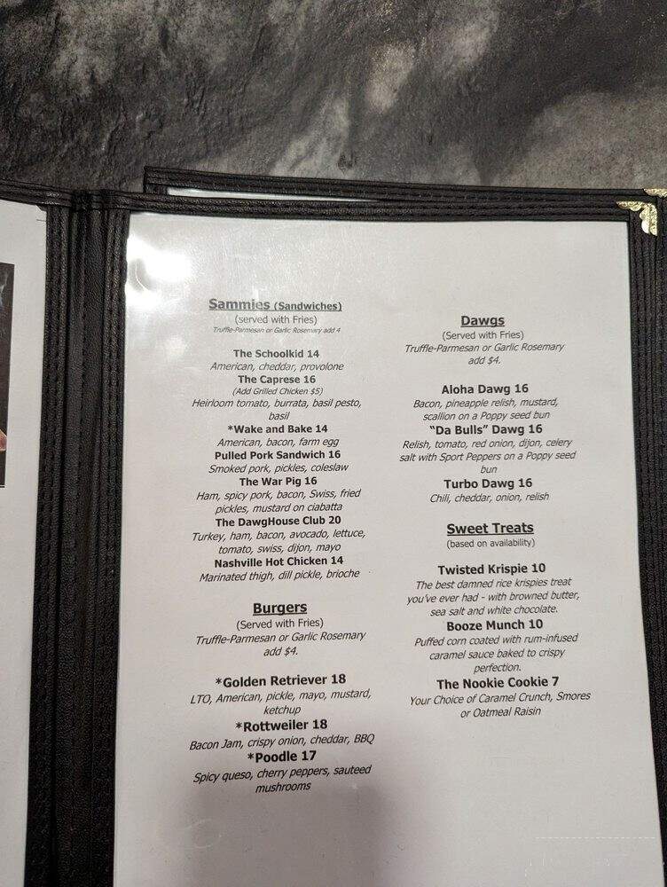 DawgHouse Saloon & Sports Book - Las Vegas, NV menu_pic