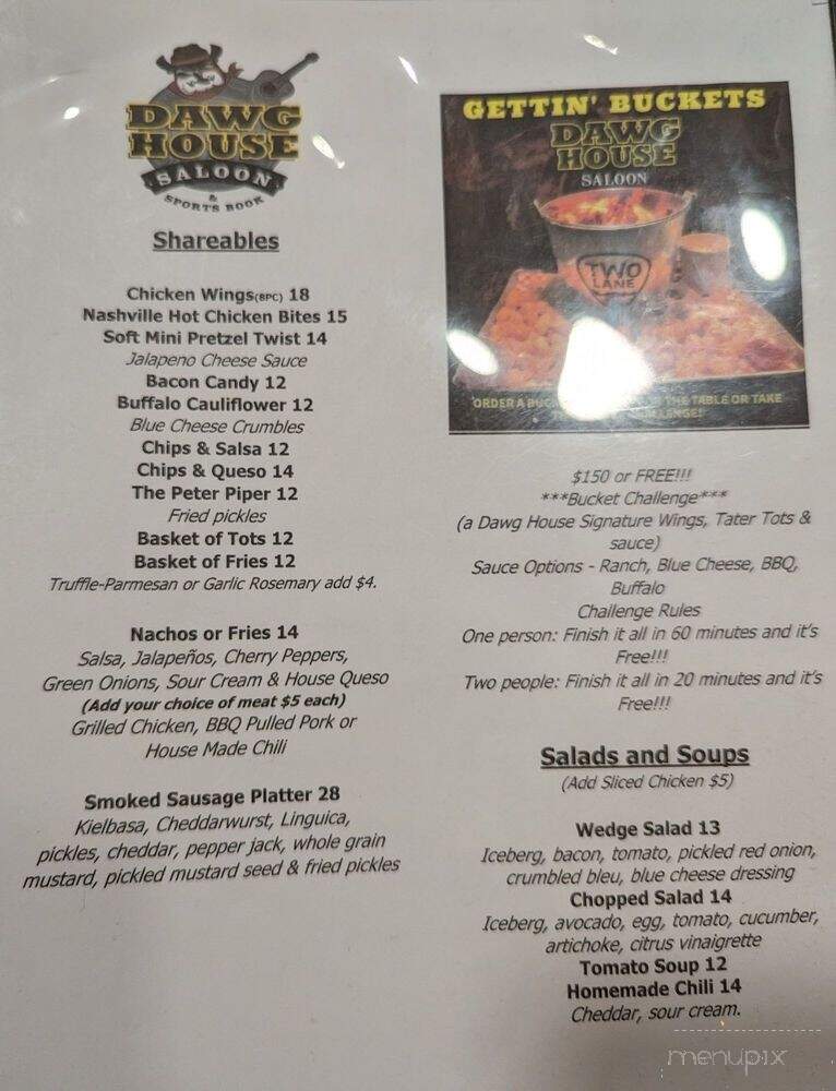 DawgHouse Saloon & Sports Book - Las Vegas, NV menu_pic