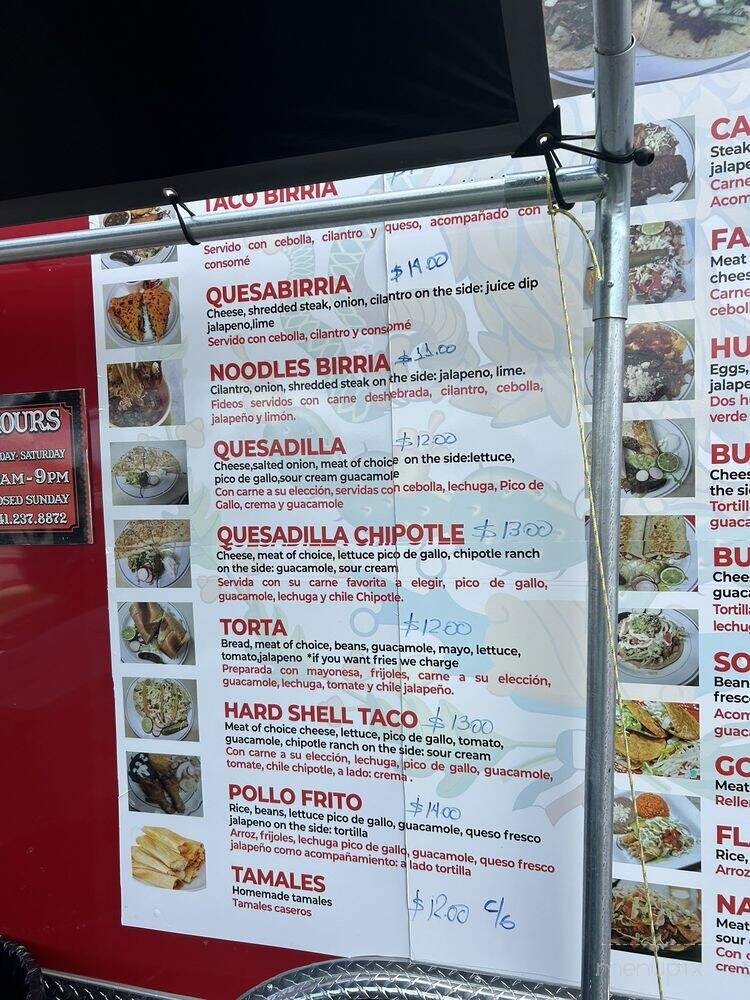 Taqueria La Marcelita - Venice, FL menu_pic