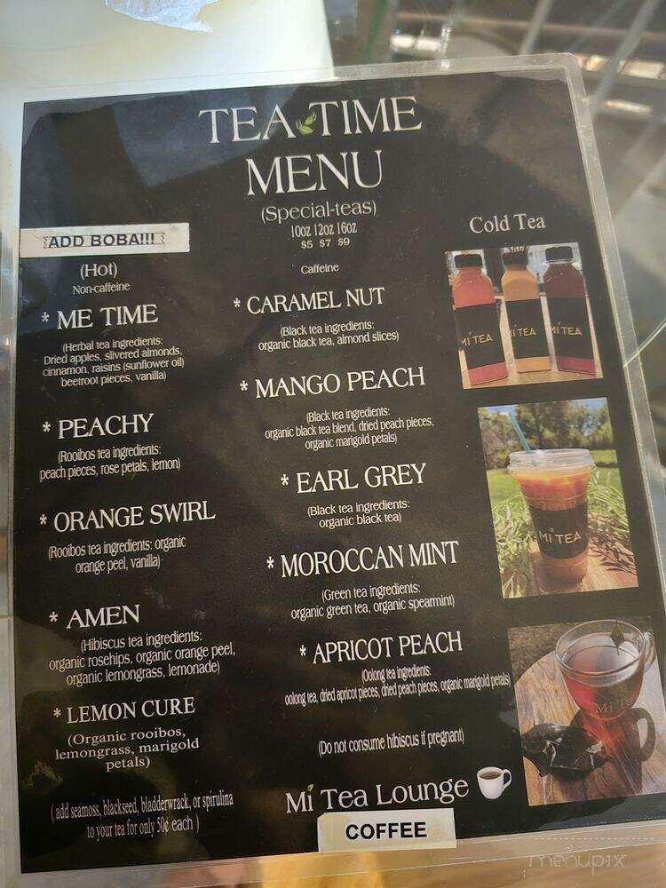 Mi Tea Lounge - Tulsa, OK menu_pic