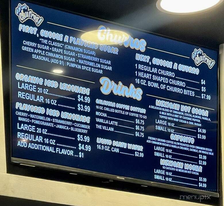 Mmm Churros - Salinas, CA menu_pic