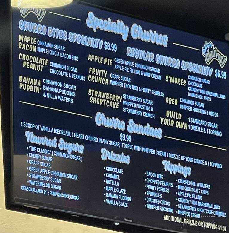 Mmm Churros - Salinas, CA menu_pic
