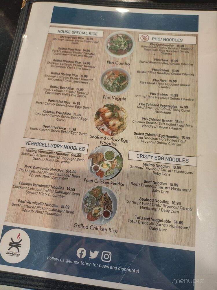 Kino Kitchen - Kingman, AZ menu_pic