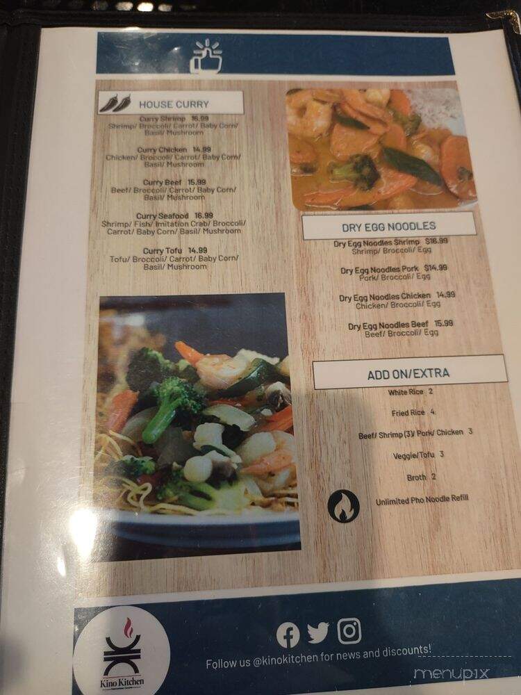 Kino Kitchen - Kingman, AZ menu_pic